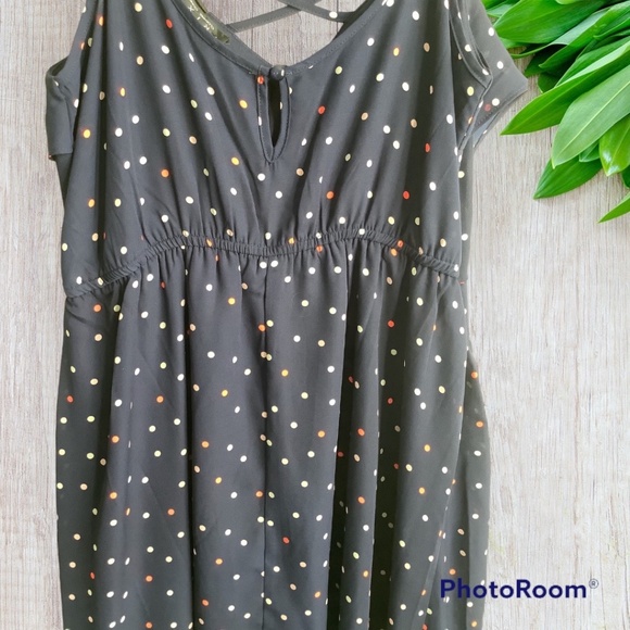 EUC! Trixxi Clothing Company Spaghetti Strap Polka Dot Fit and Flare Dress Size - Picture 5 of 5